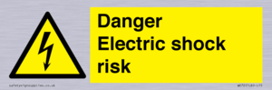Danger Electric shock risk